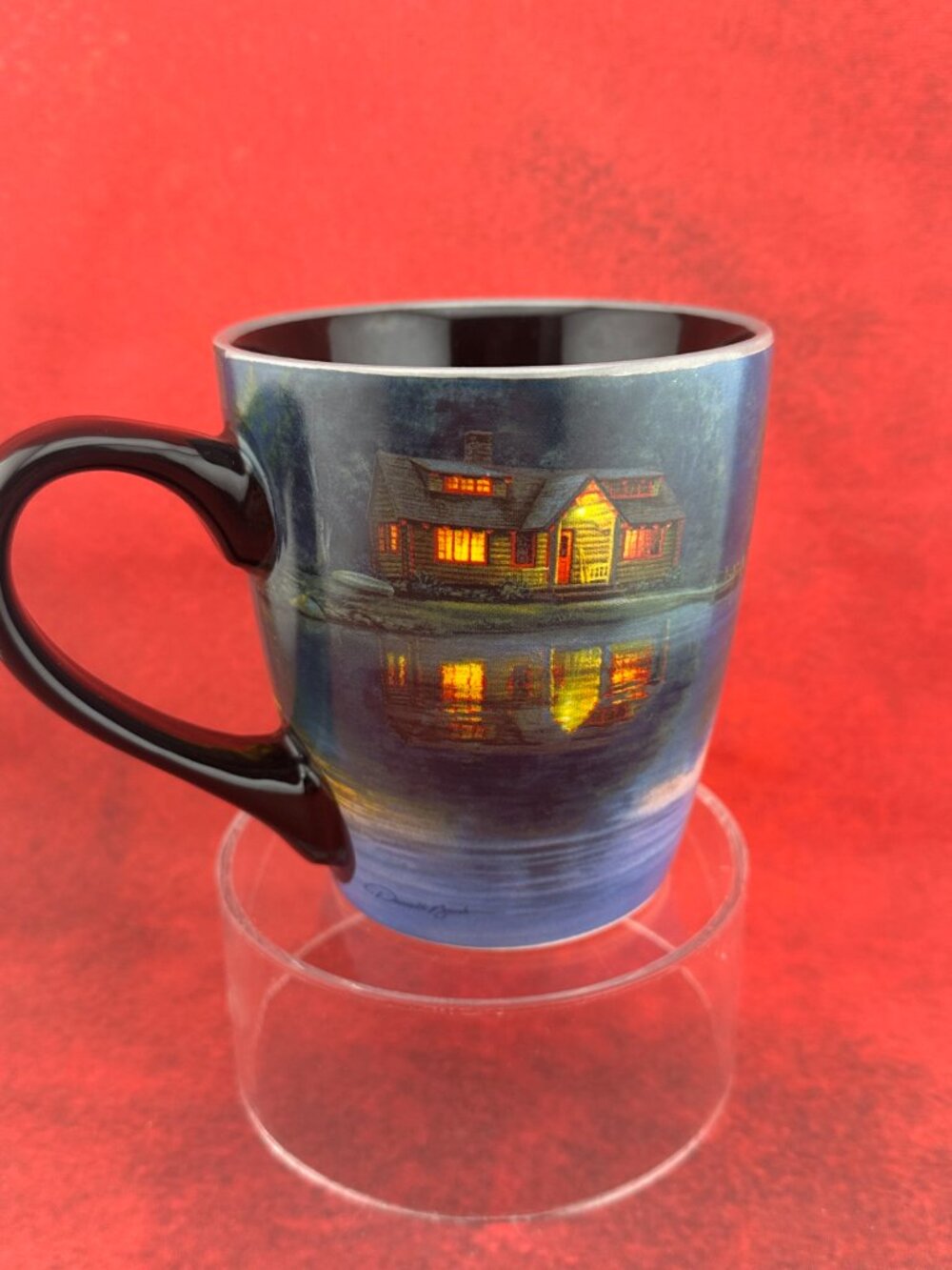 BASS PRO SHOPS CERAMIC COFFEE MUG "REMEMBER..WE ALL LIVE DOWNSTREAM" SLOGAN - Picture 3 of 7
